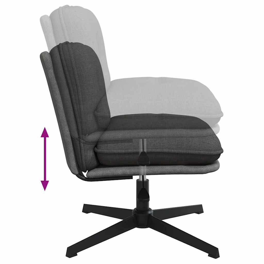 Office chair swivel dark grey fabric