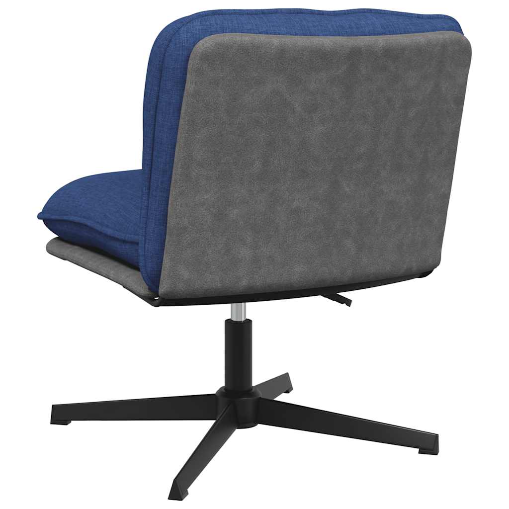 Office Chair Swivel Blue Fabric