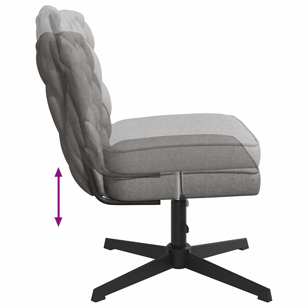 Office chair swivel light grey fabric