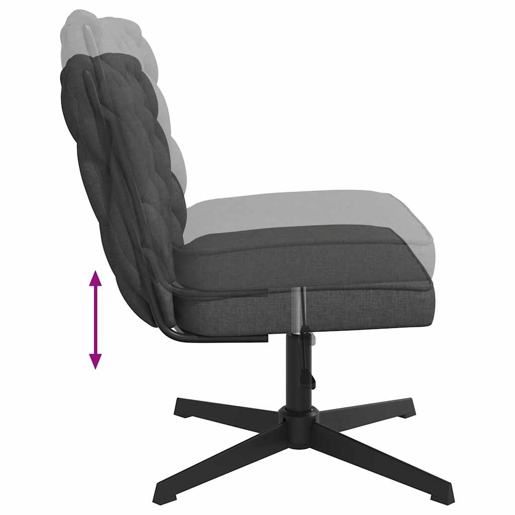 Office chair swivel dark grey fabric