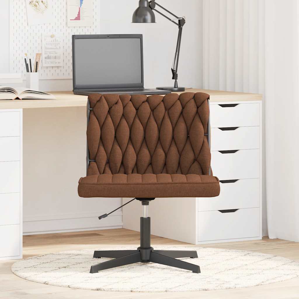 Bürostuhl Drehbar Braun Stoff
