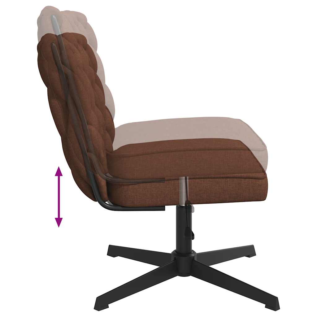 Bürostuhl Drehbar Braun Stoff