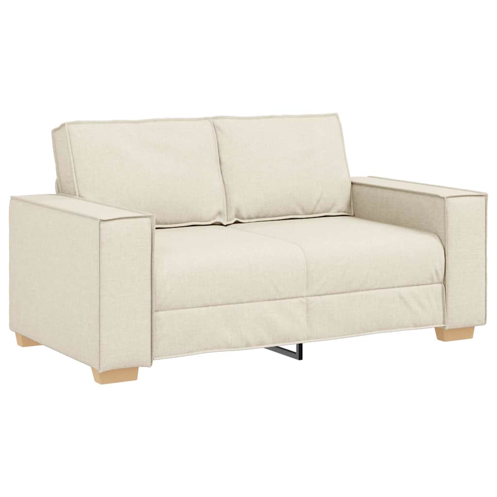Sofa Stuhl mit Kissen 3 pcs Beige 220 x 78 x 84 cm Leinen