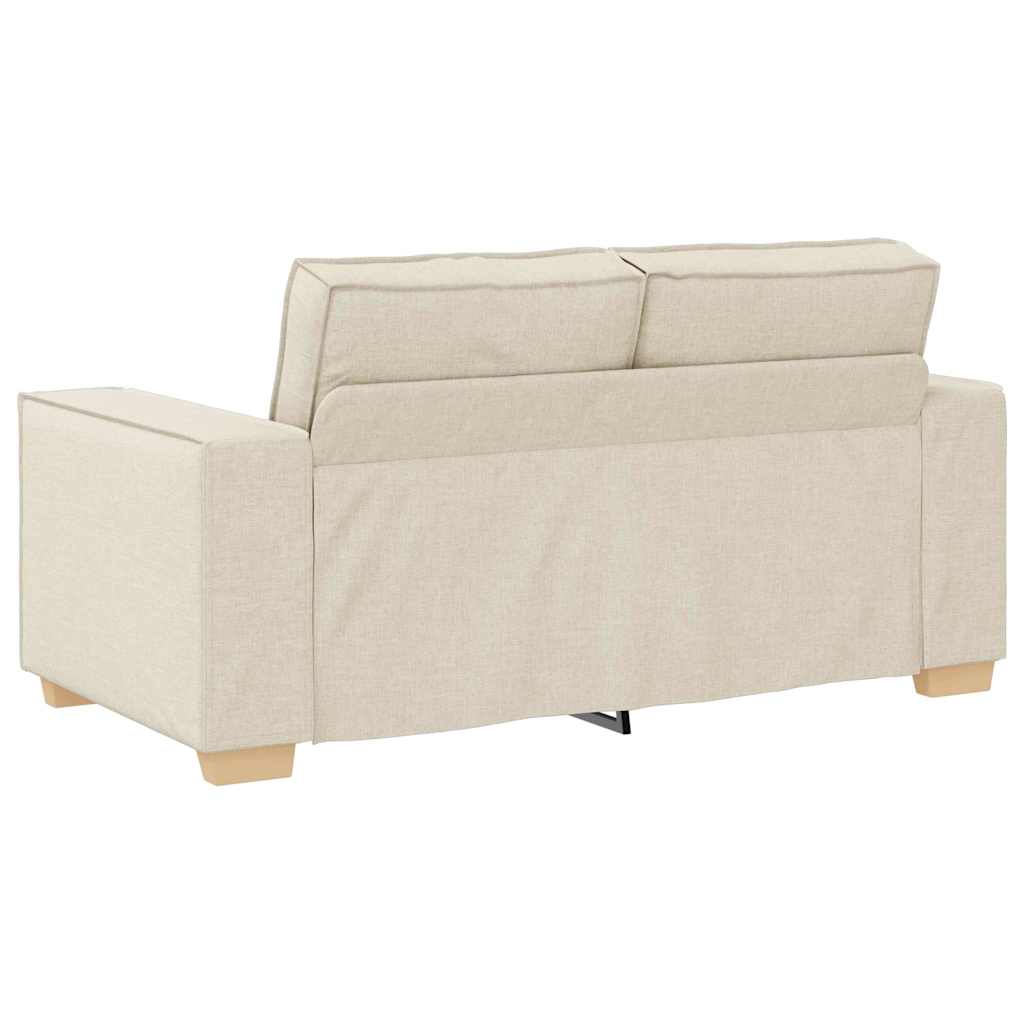 Sofa Stuhl mit Kissen 3 pcs Beige 220 x 78 x 84 cm Leinen