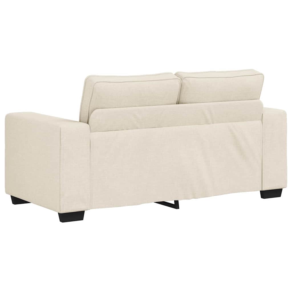 Sofa mit Kissen mit Kissen 3 pcs Beige 221 x 77 x 82 cm Leinen
