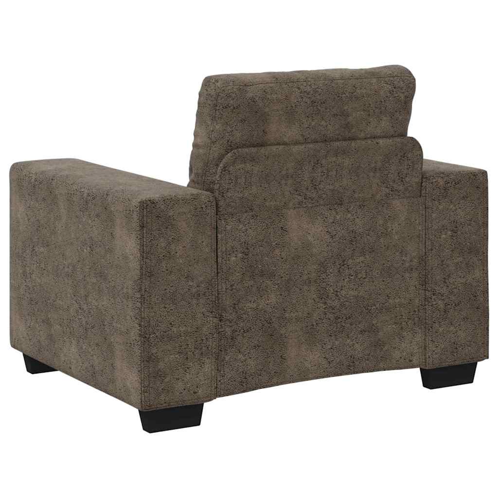 Sofa Set mit Kissen 3 pcs Grau 221 x 78 x 80 cm Kunstleder