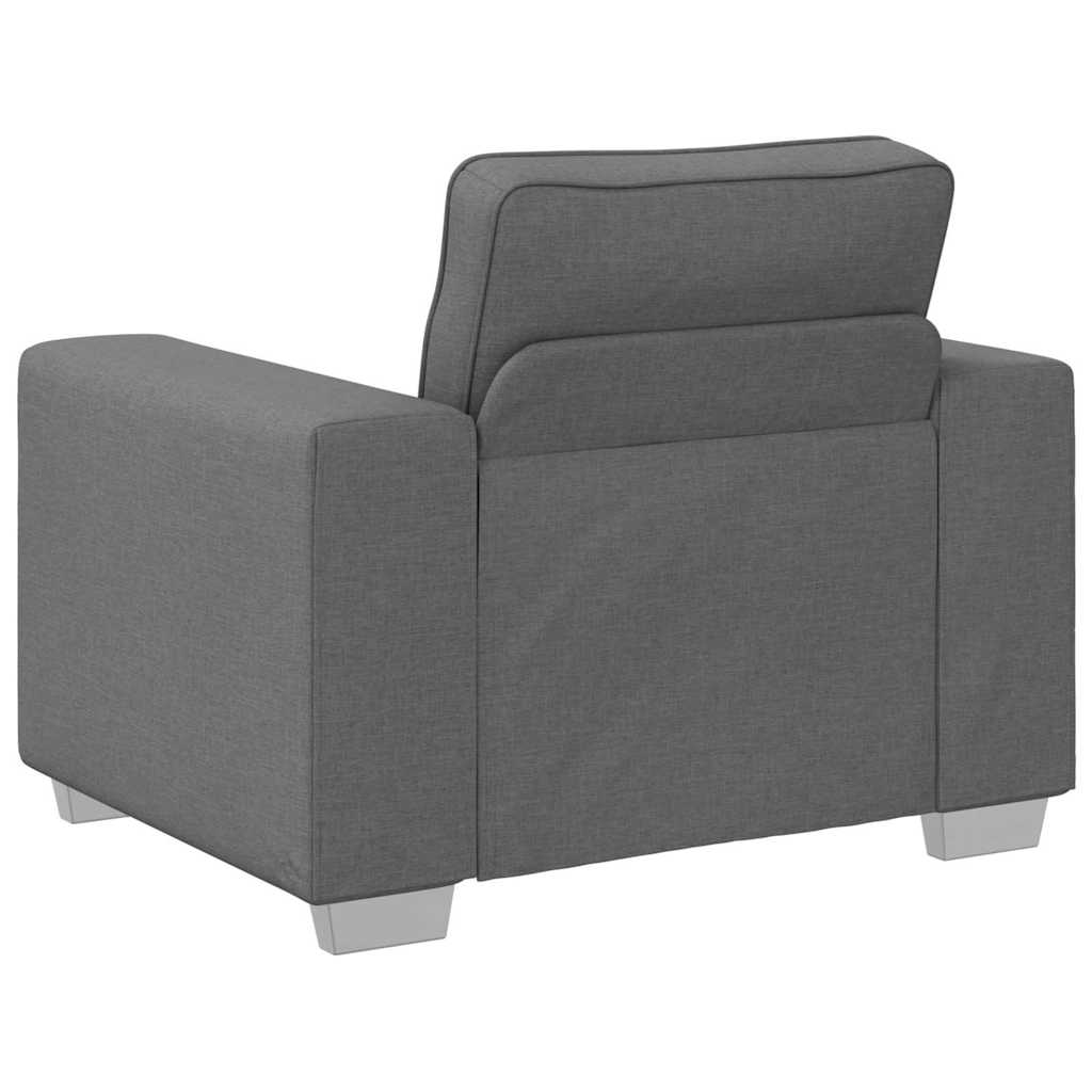 Sofa Set mit Kissen 3 pcs Grau 219 x 77 x 82 cm Stoff