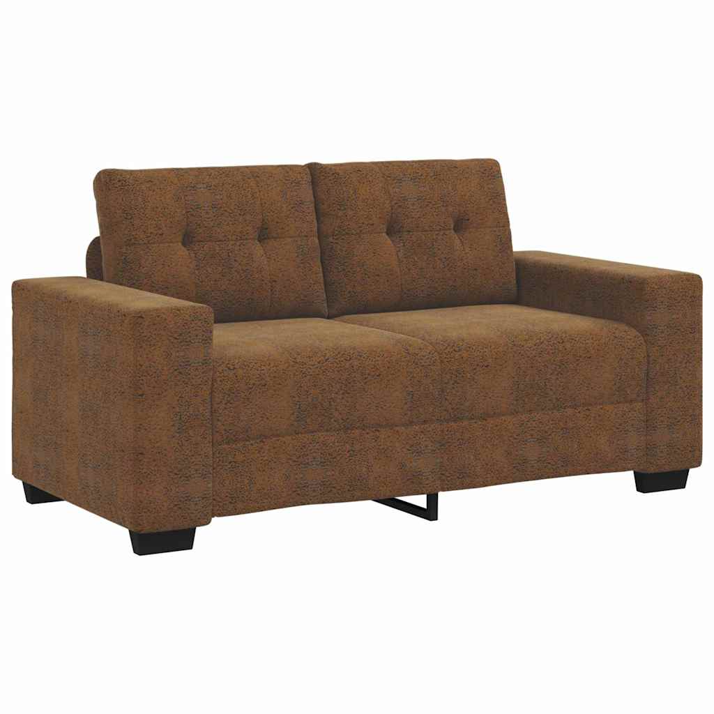 Sofa 2 pcs Braun 221 x 78 x 80 cm Kunstleder