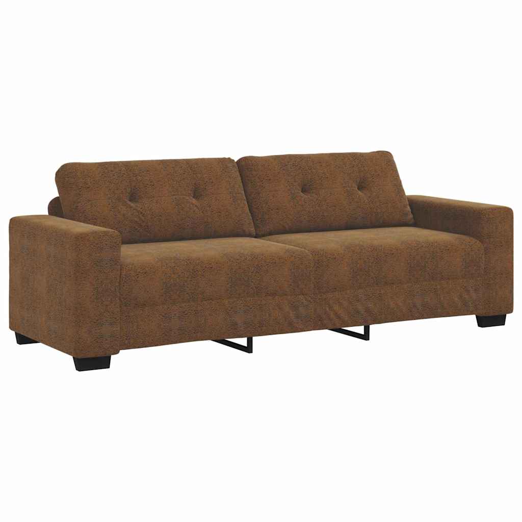 Sofa 2 pcs Braun 221 x 78 x 80 cm Kunstleder