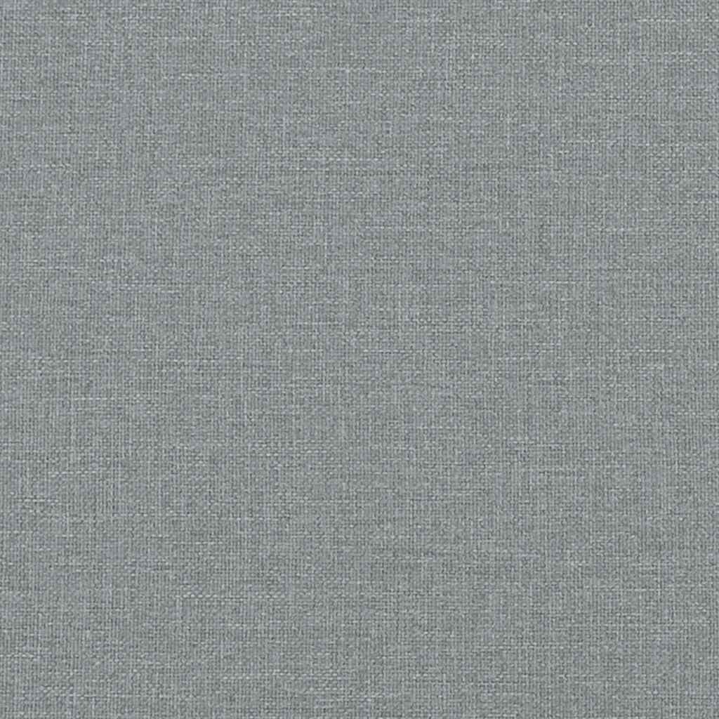 Ensemble de canapé 2 pièces avec coussins en tissu gris clair