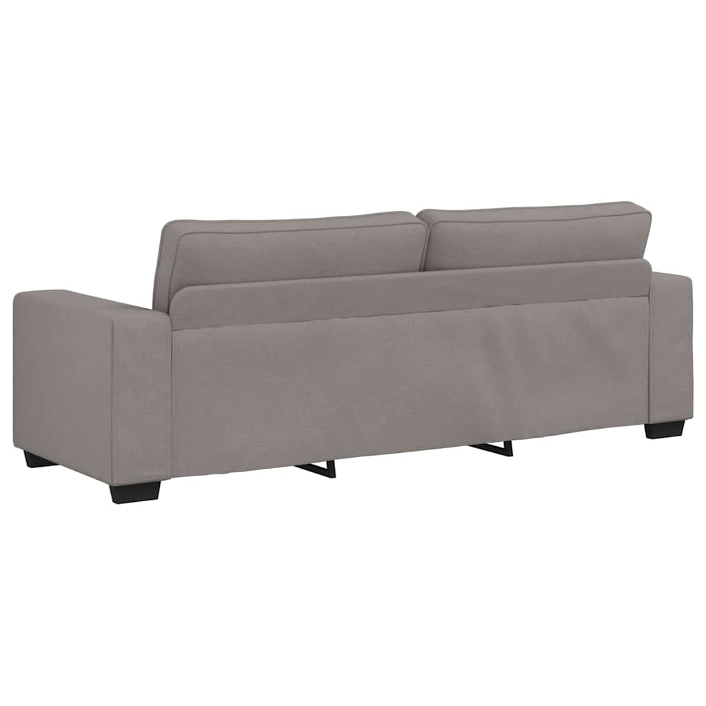 Ensemble de canapé 2 pièces avec coussins en tissu taupe