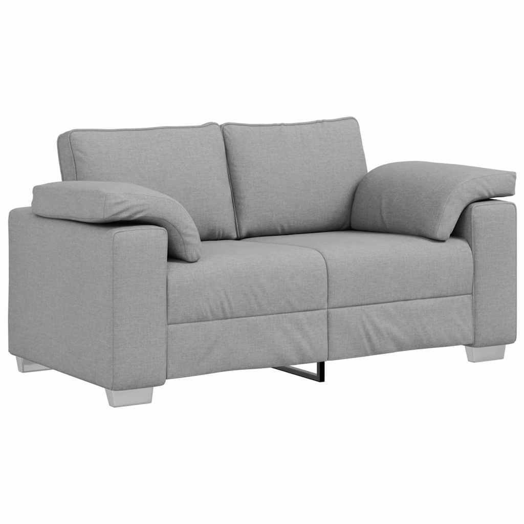 Sofa Set 2 pcs Wolken-Grau 219 x 77 x 82 cm Stoff