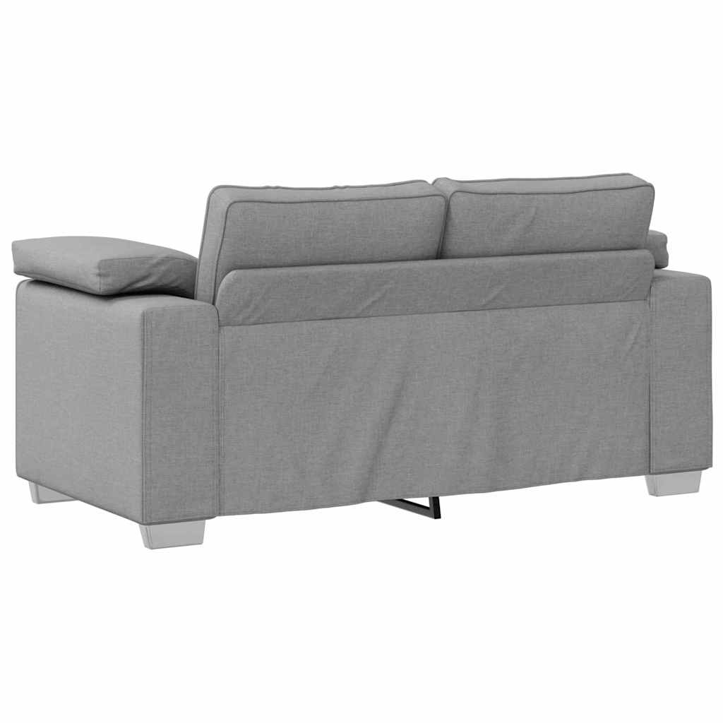 Sofa Set 2 pcs Wolken-Grau 219 x 77 x 82 cm Stoff