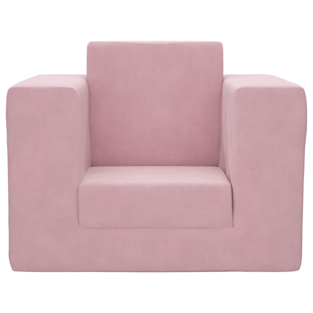 Schlafsofa für Kinder Rosa Weicher Plüsch
