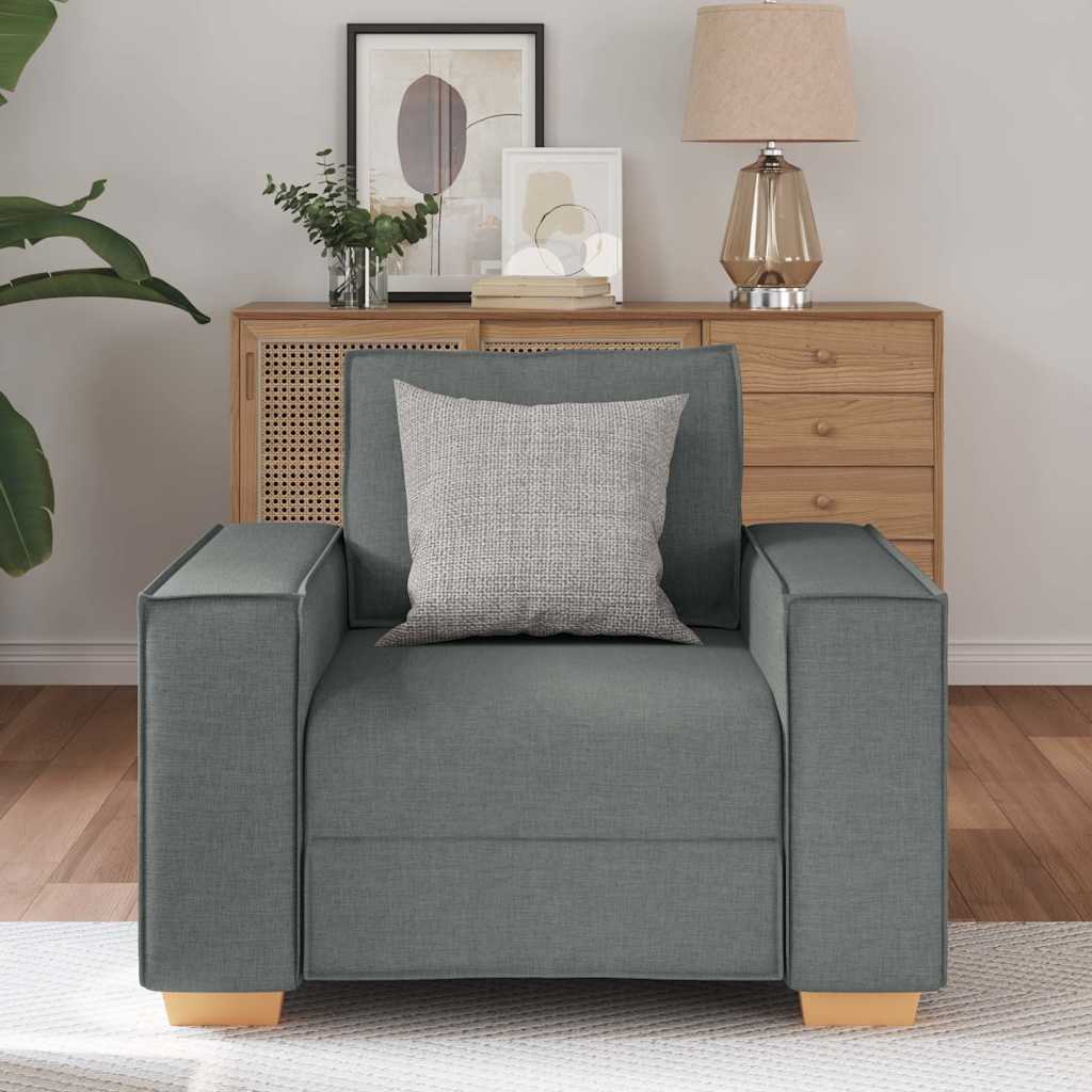 Sofa Stuhl Dunkelgrau 60 cm Stoff