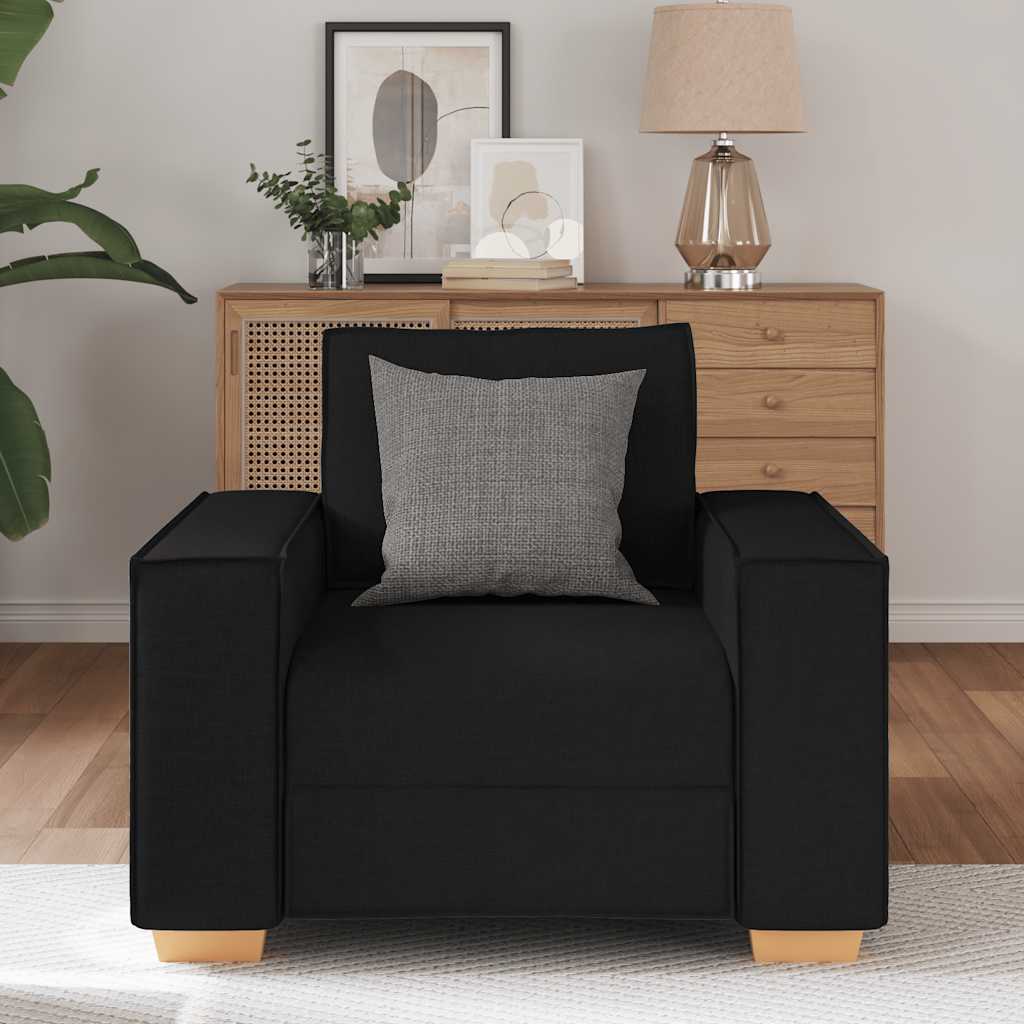 Sofa Stuhl Schwarz 60 cm Stoff