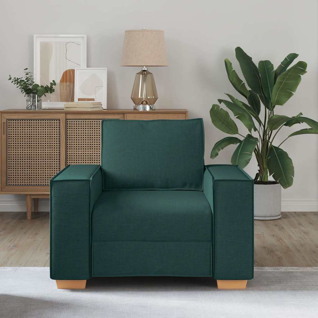 Sofa Stuhl Dunkelgrün 60 cm Stoff