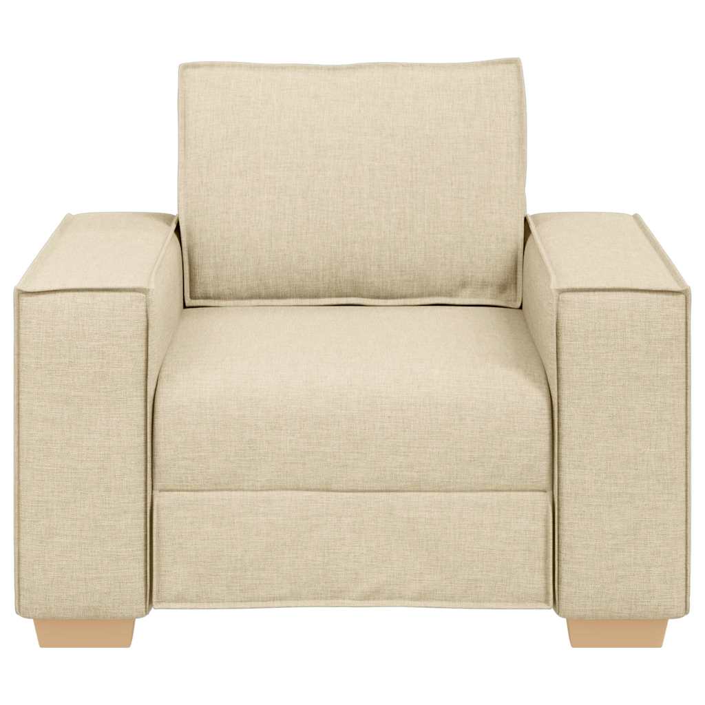 Sofa Stuhl Creme 60 cm Stoff