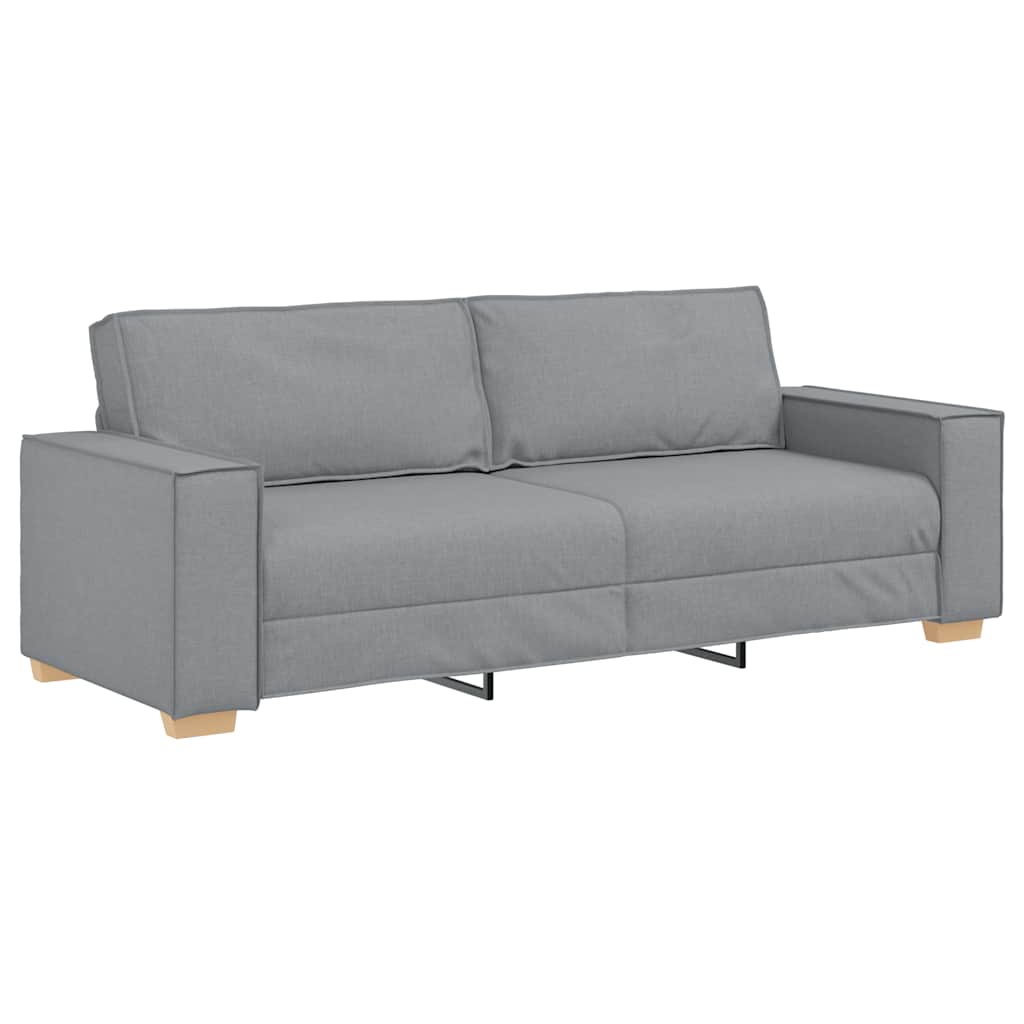 3-Sitzer-Sofa Hellgrau 180 cm Stoff