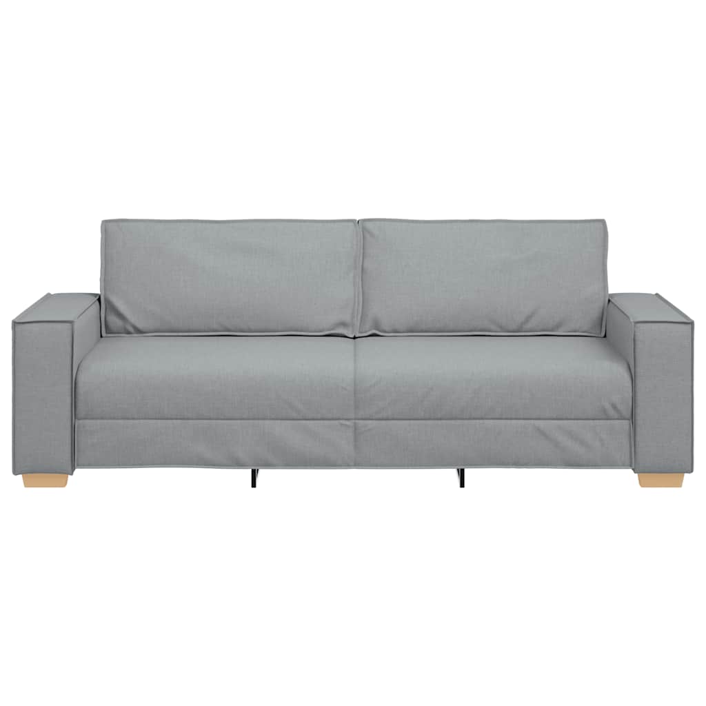 3-Sitzer-Sofa Hellgrau 180 cm Stoff