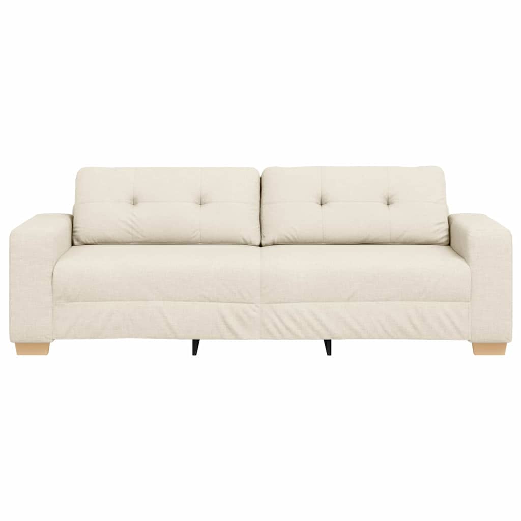 Sofa 3-Sitzer Leinen 180 cm