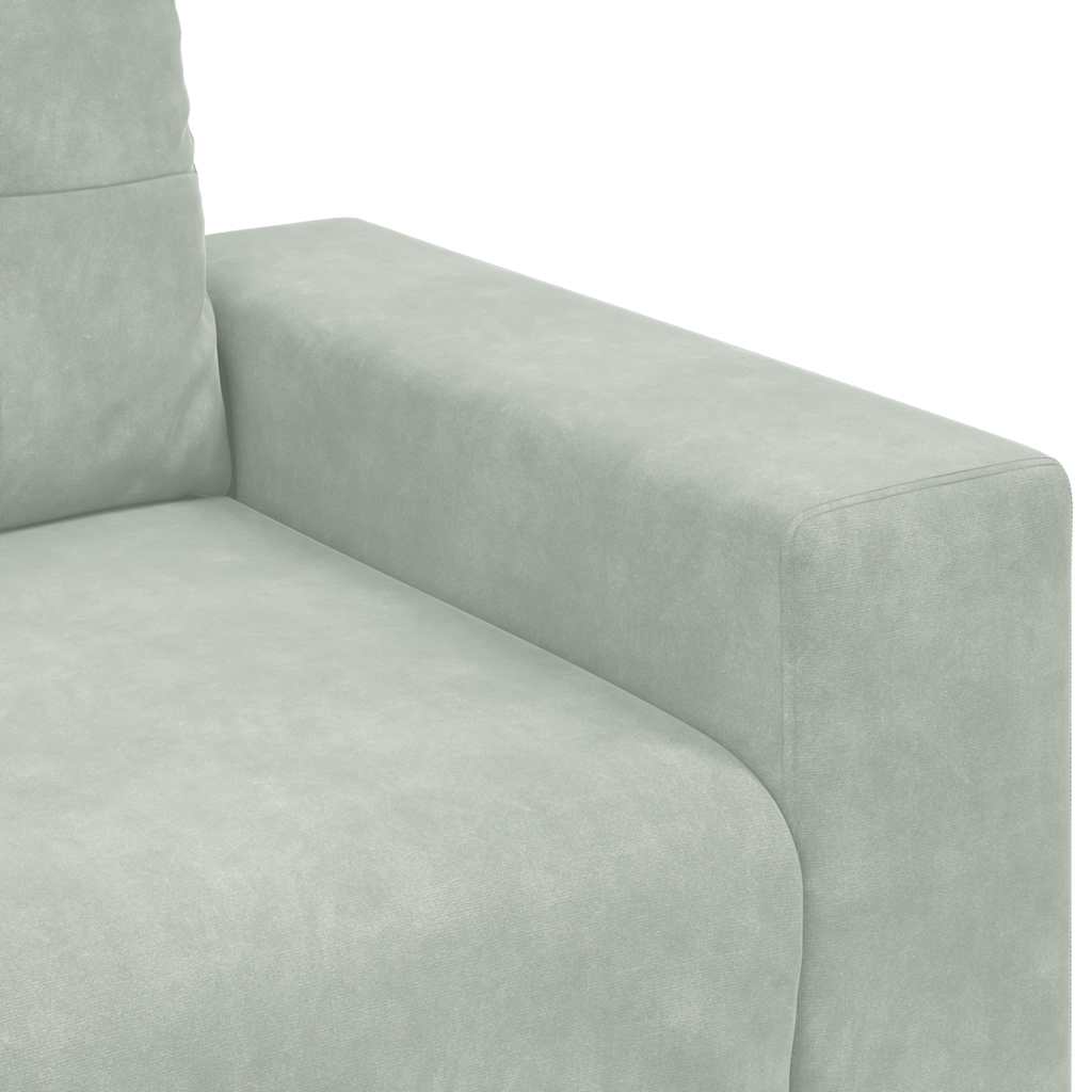 Sessel Hellgrau 60 cm Samt