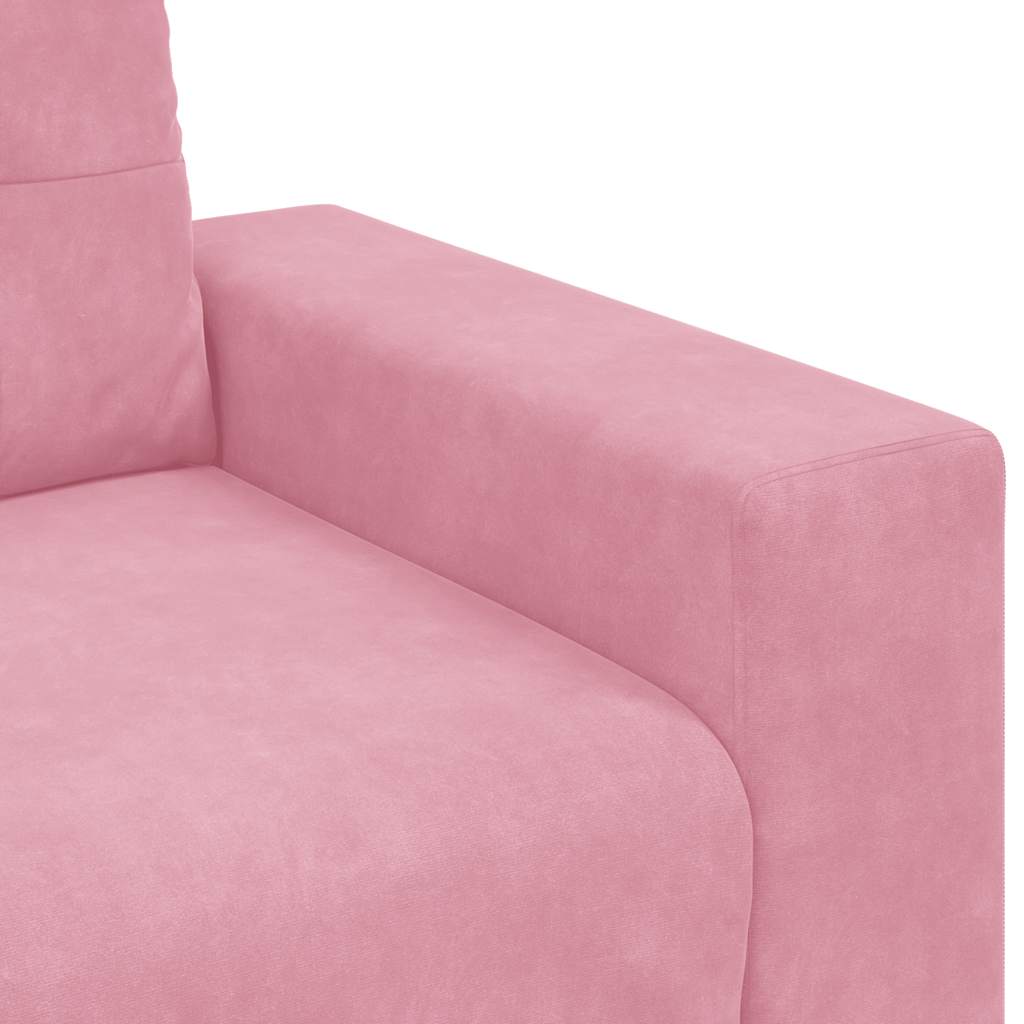 Fauteuil rose 60 cm velours