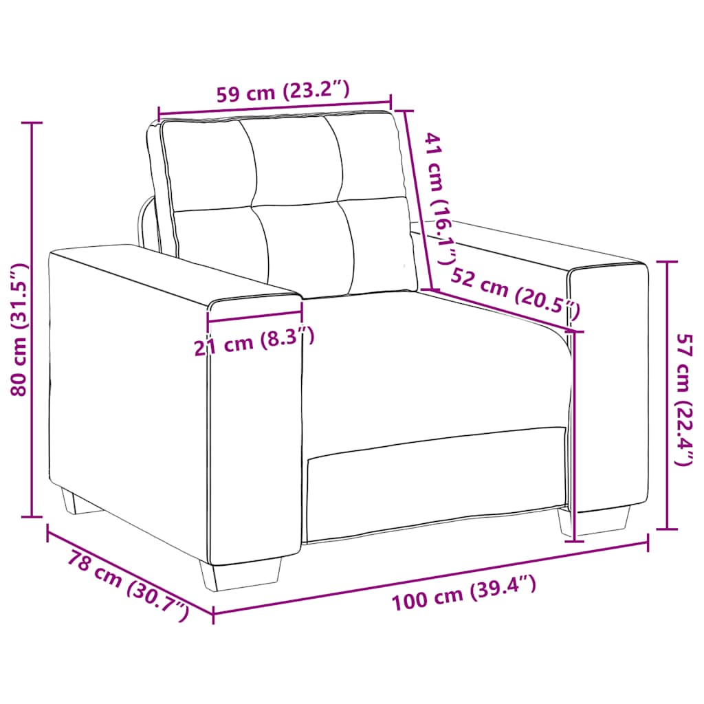 Fauteuil rose 60 cm velours