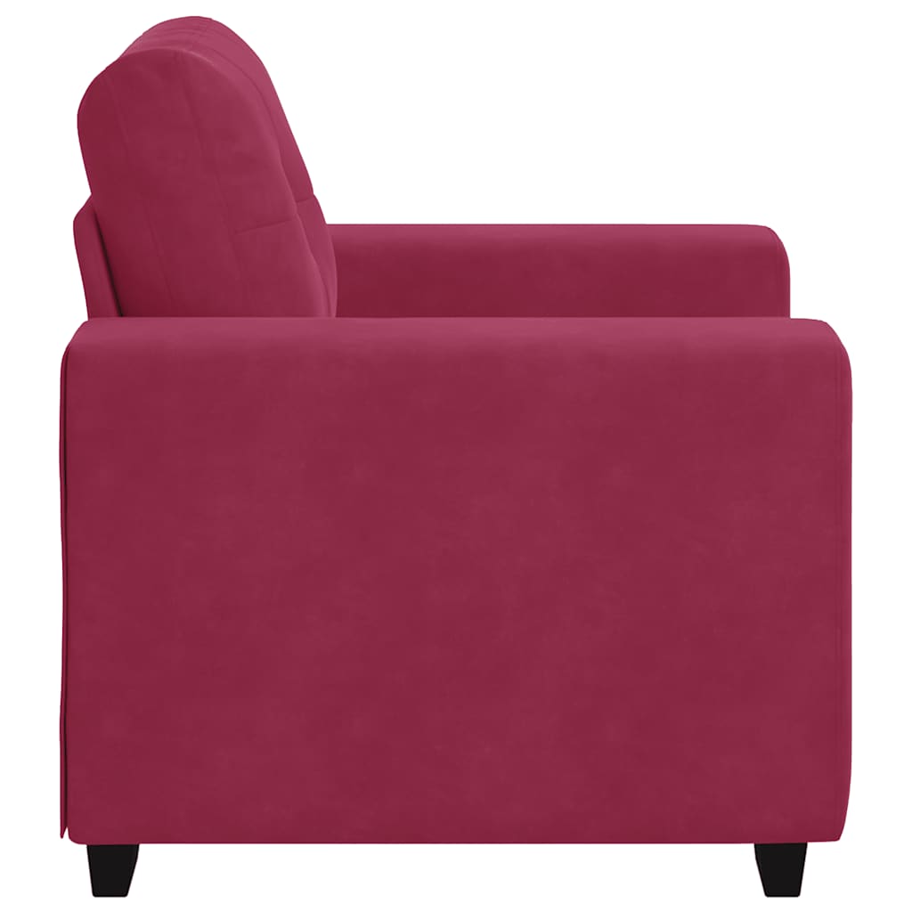 Sessel Weinrot 60 cm Samt