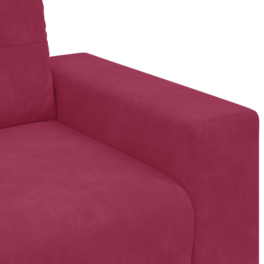 Sessel Weinrot 60 cm Samt