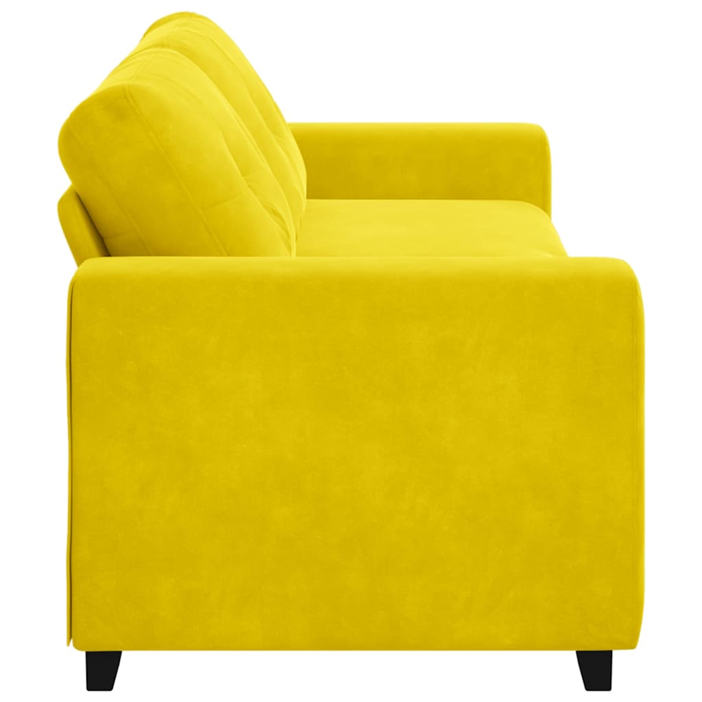 3-Sitzer-Sofa Gelb 180 cm Samt