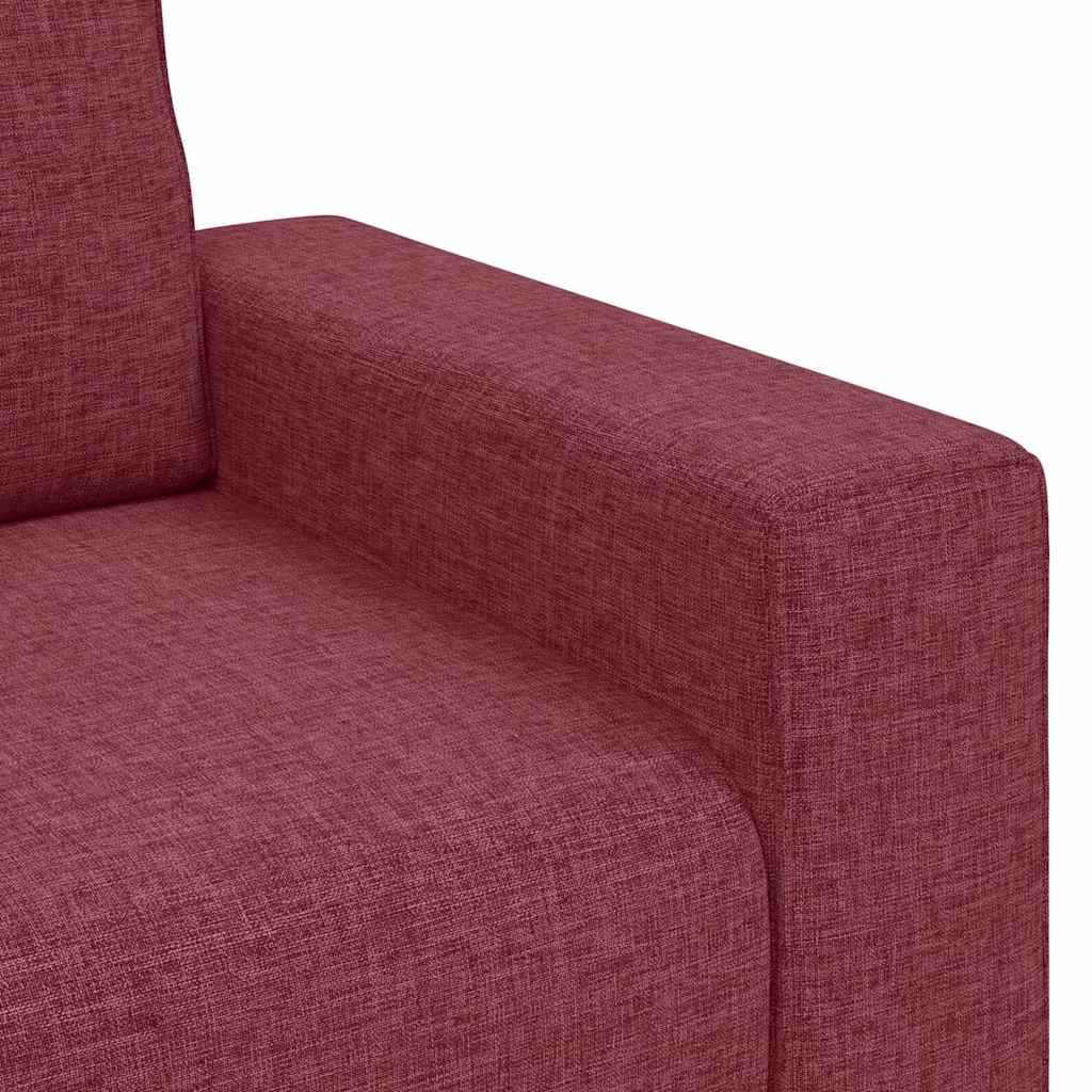 Fauteuil rouge vin 60 cm tissu