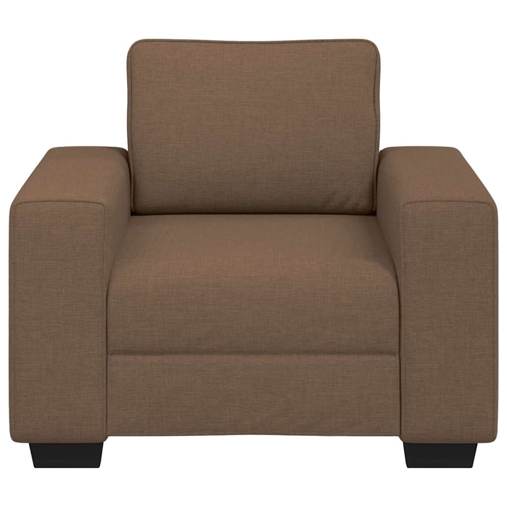 Fauteuil marron 60 cm tissu