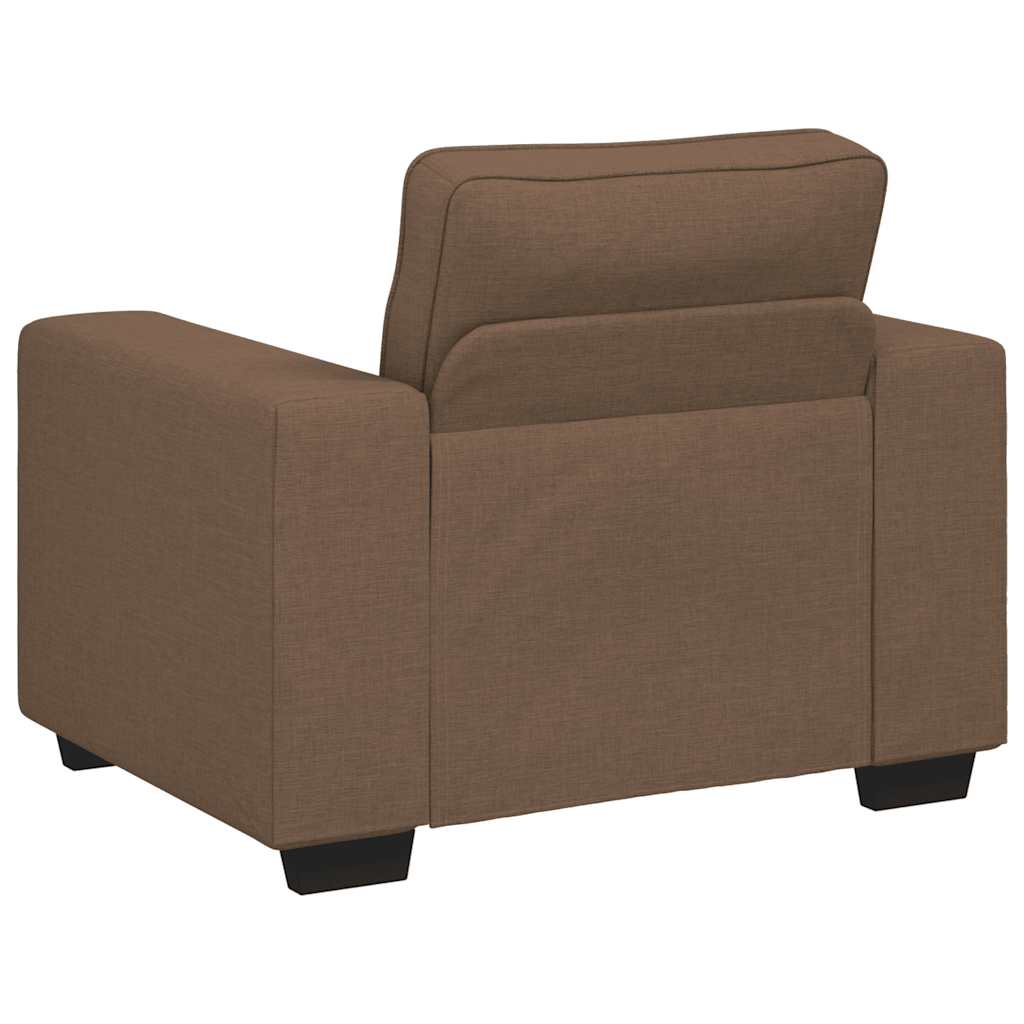 Fauteuil marron 60 cm tissu