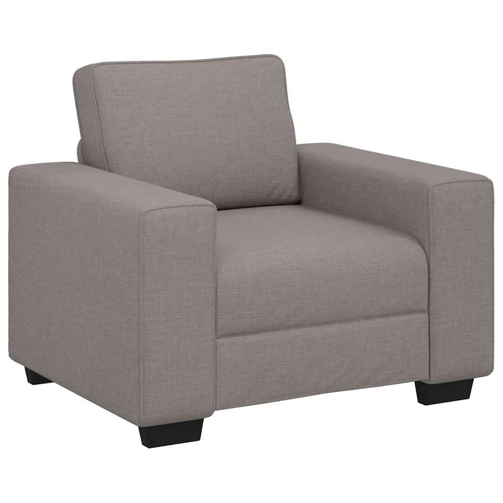 Fauteuil taupe 60 cm tissu