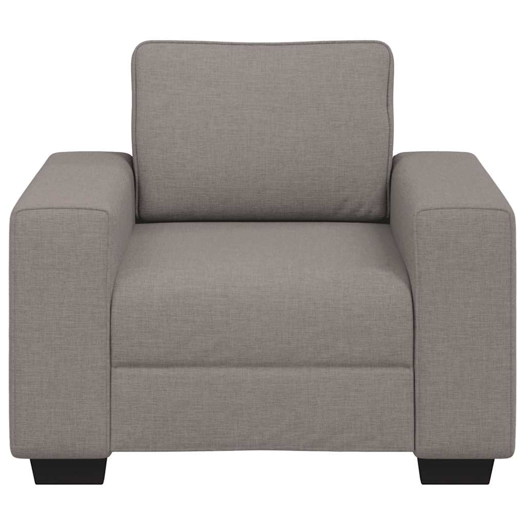 Fauteuil taupe 60 cm tissu