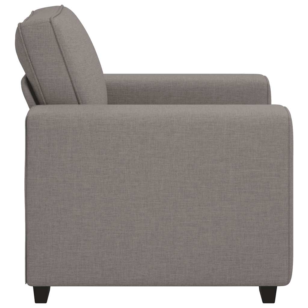 Fauteuil taupe 60 cm tissu