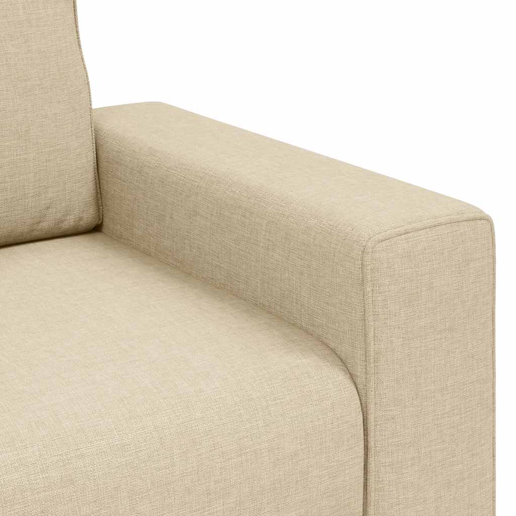 Fauteuil crème 60 cm tissu