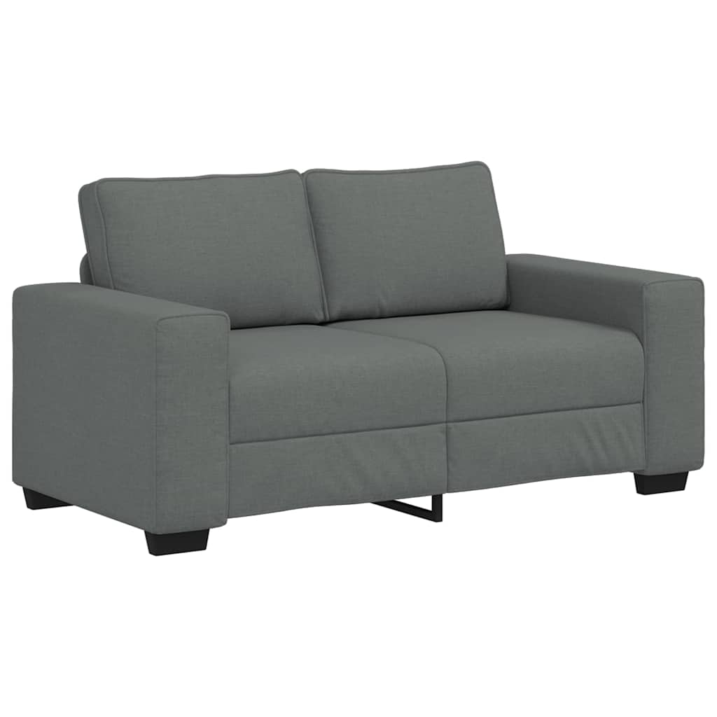 Canapé 2 places tissu gris foncé 120 cm