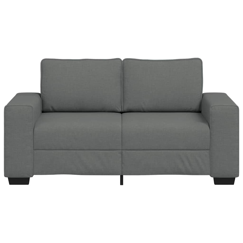 Canapé 2 places tissu gris foncé 120 cm