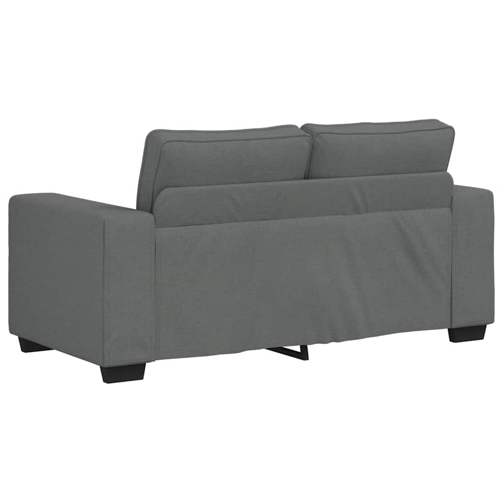 Canapé 2 places tissu gris foncé 120 cm