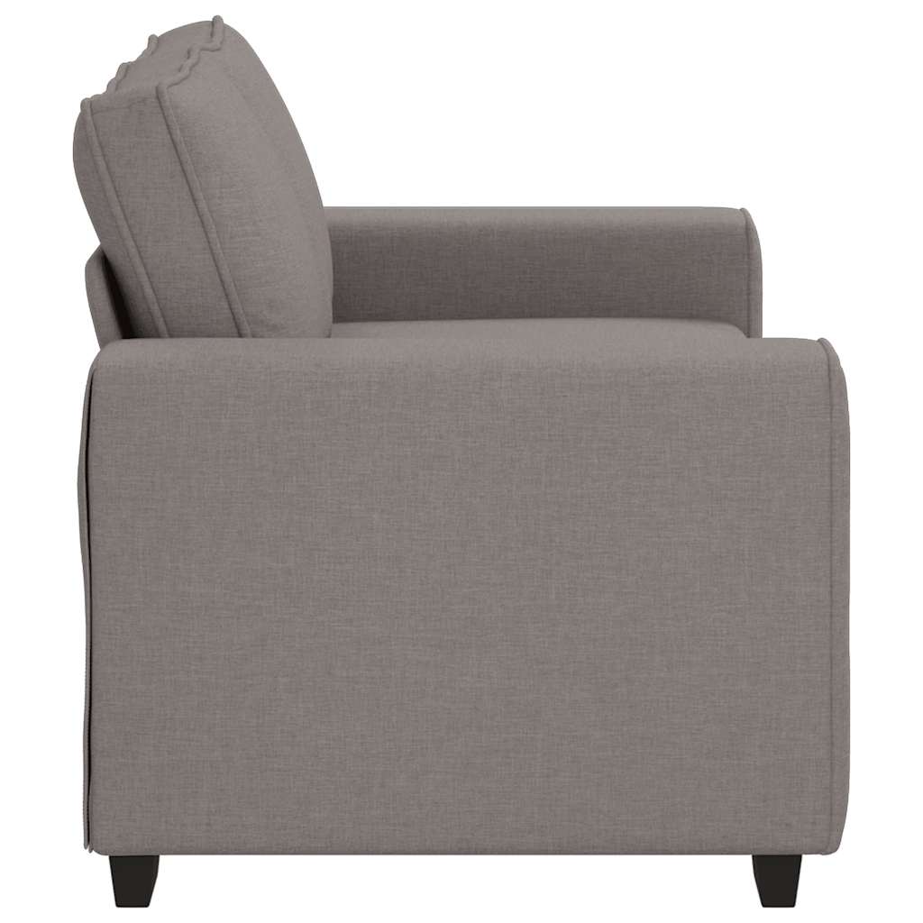 Canapé 2 places tissu taupe 120 cm