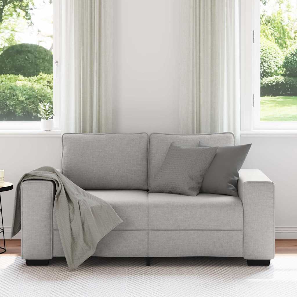Canapé 2 places gris nuage 120 cm tissu