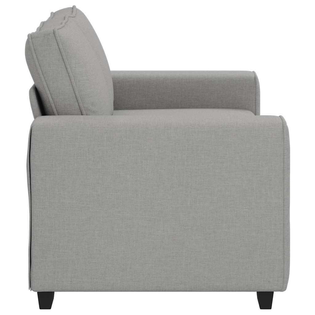 Canapé 2 places gris nuage 120 cm tissu