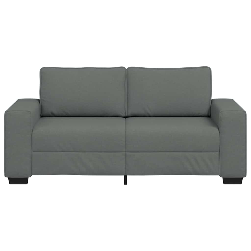 2-Sitzer-Sofa Dunkelgrau 140 cm Stoff