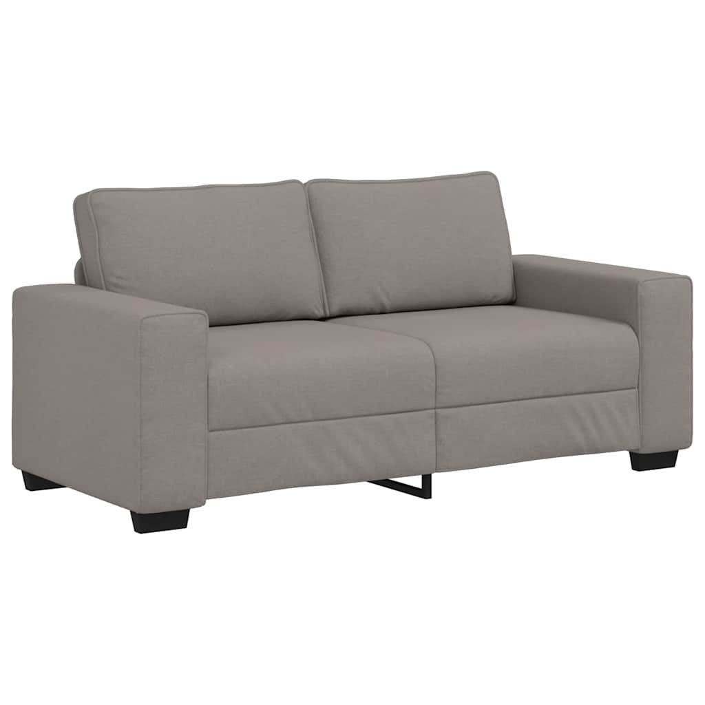 Canapé 2 places tissu taupe 140 cm