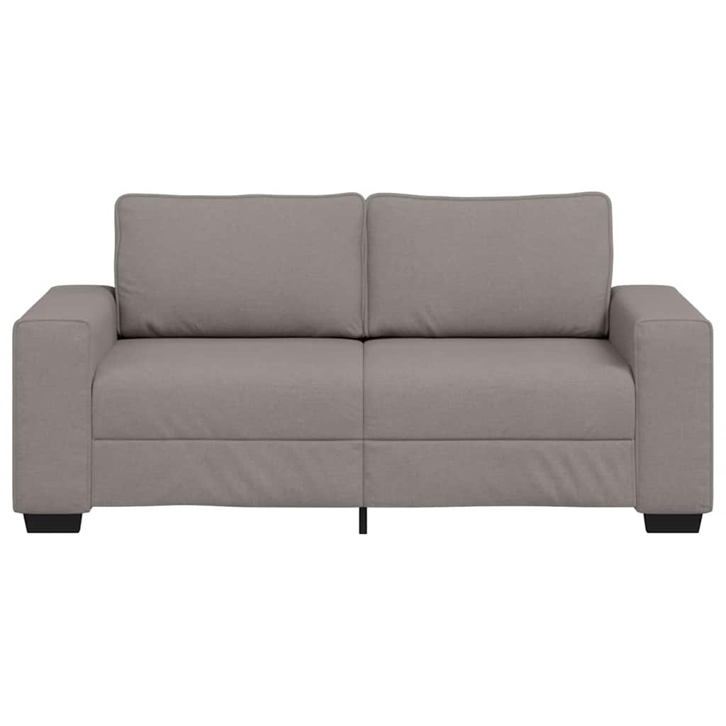Canapé 2 places tissu taupe 140 cm
