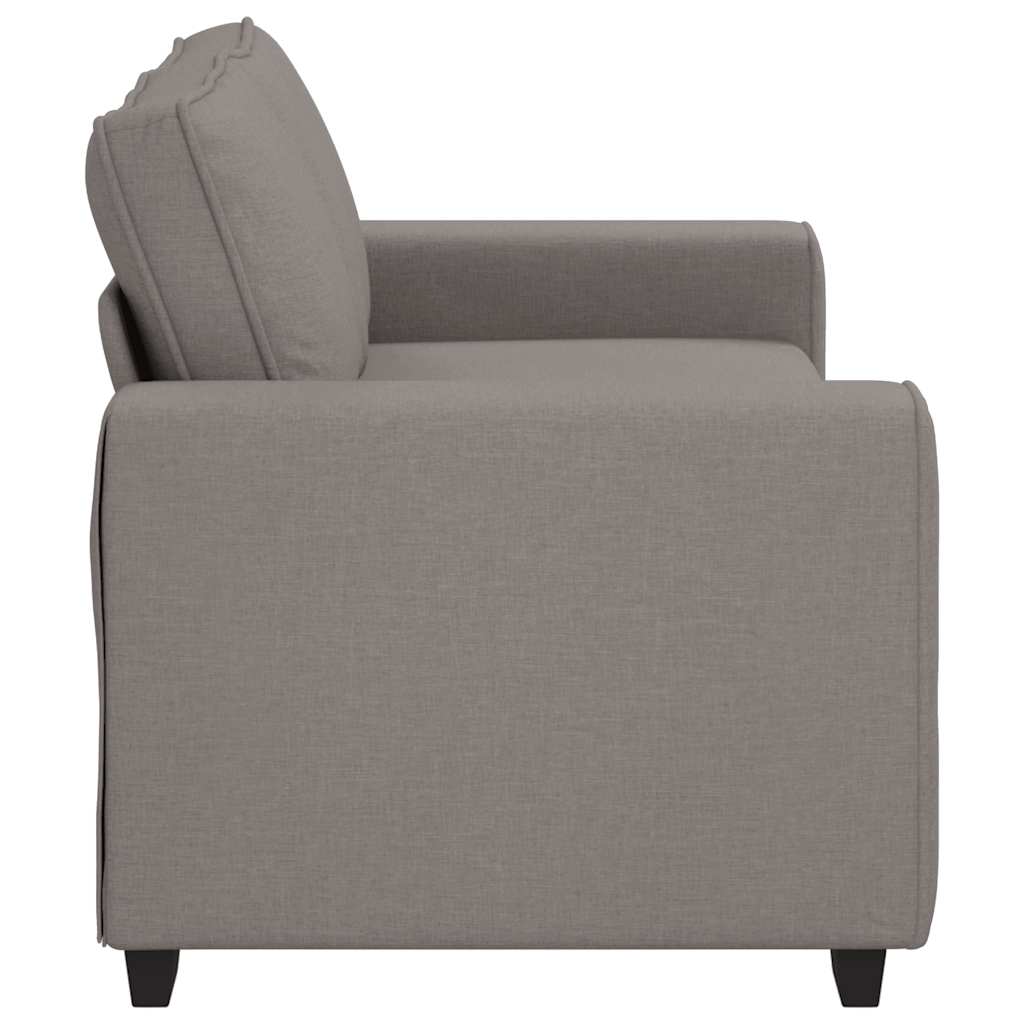Canapé 2 places tissu taupe 140 cm