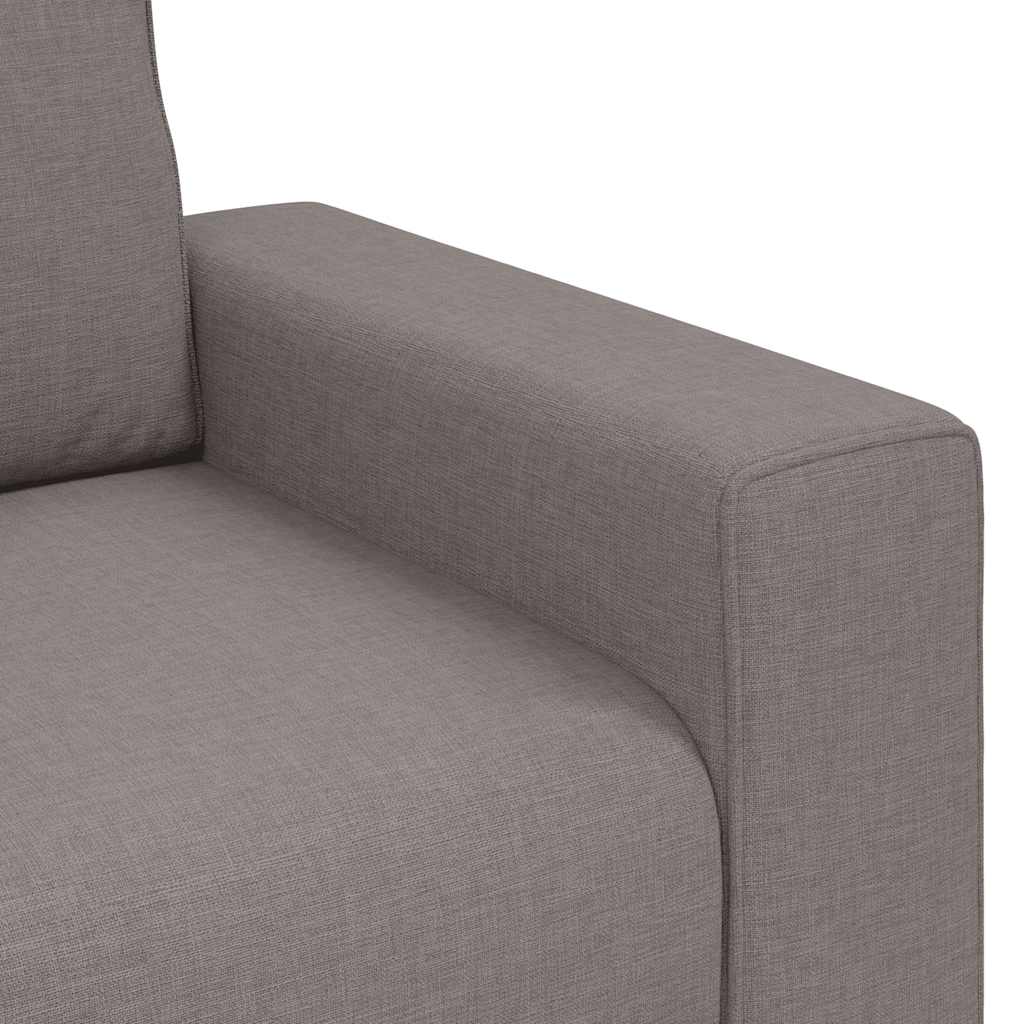 Canapé 2 places tissu taupe 140 cm