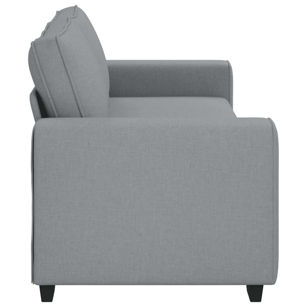 Canapé 3 places tissu gris clair 180 cm